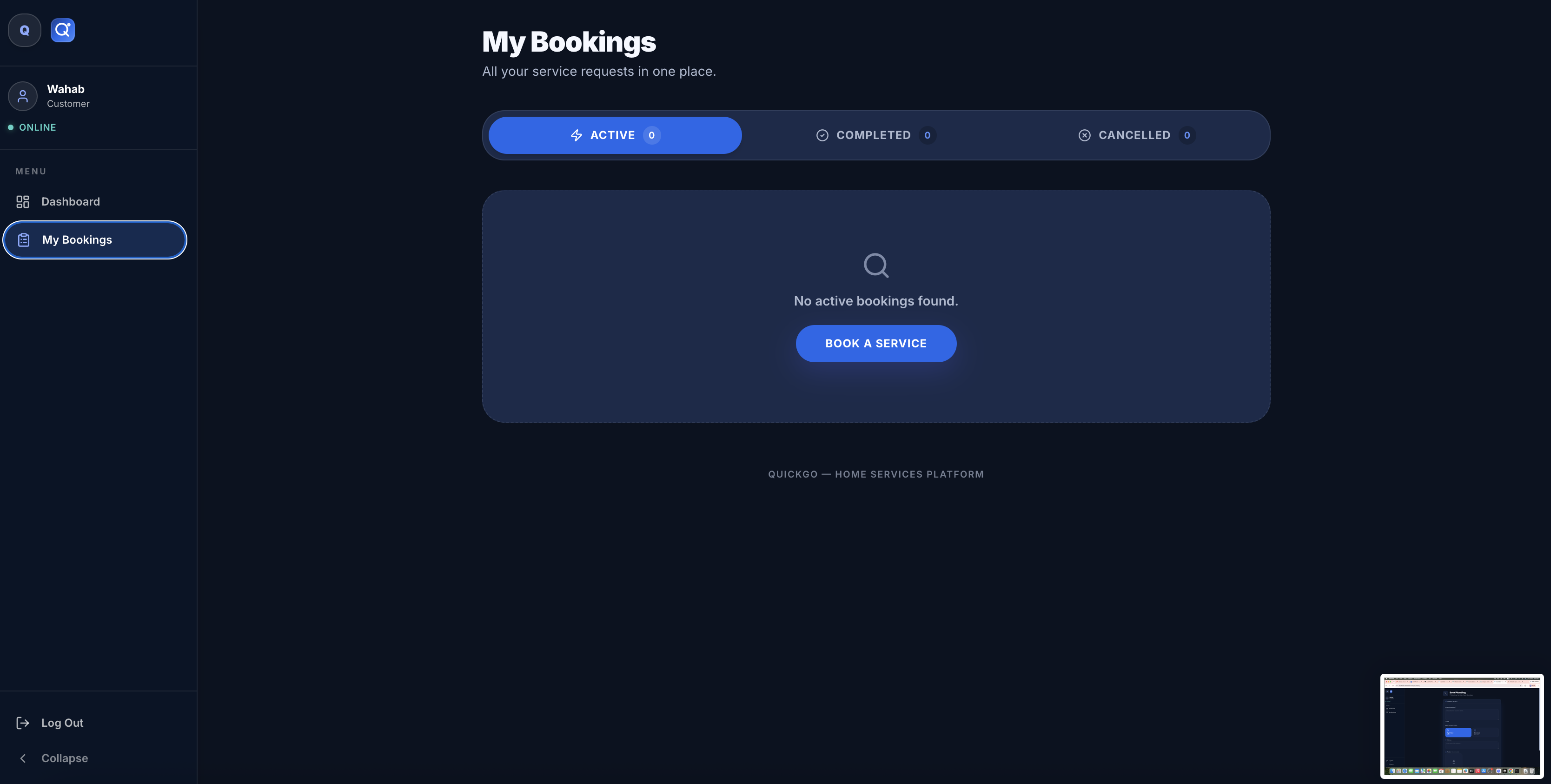 Bookings, done